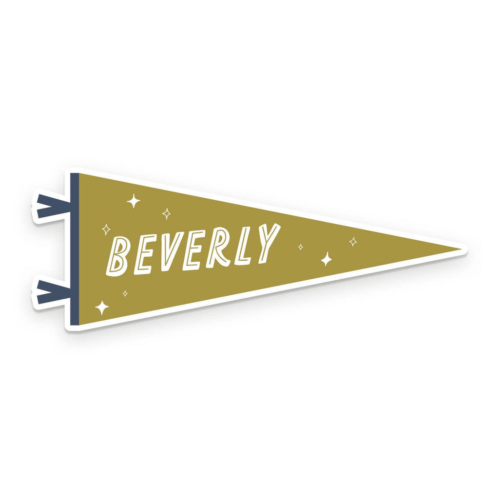 Custom City Pennant Sticker: Heirloom