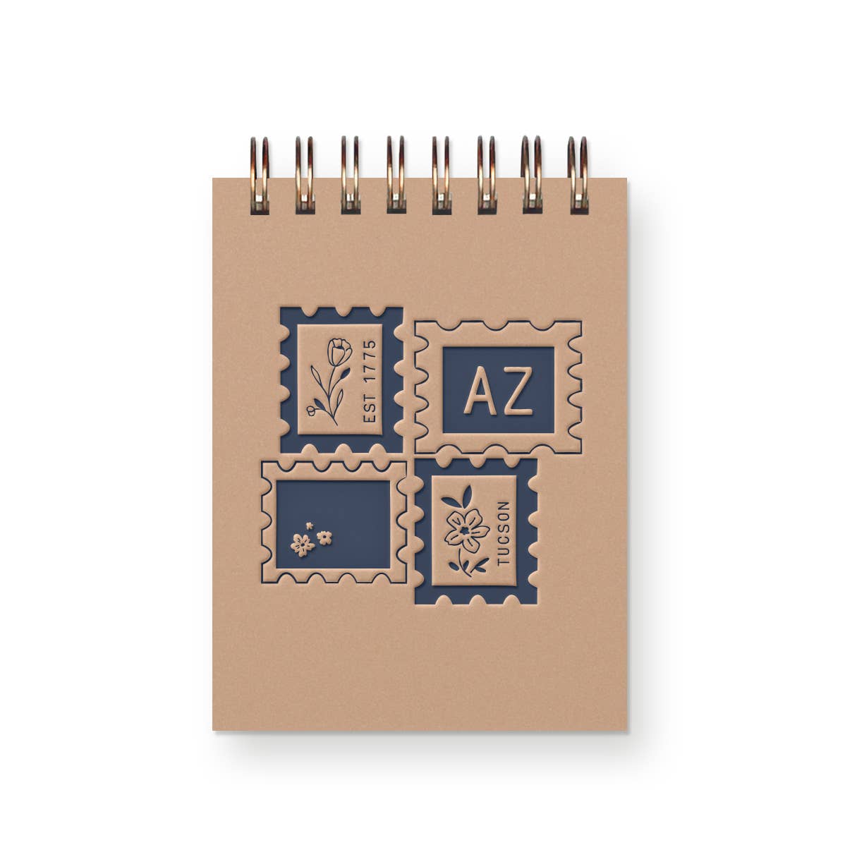Custom City Stamp Mini Jotter Notebook: Heirloom Cover