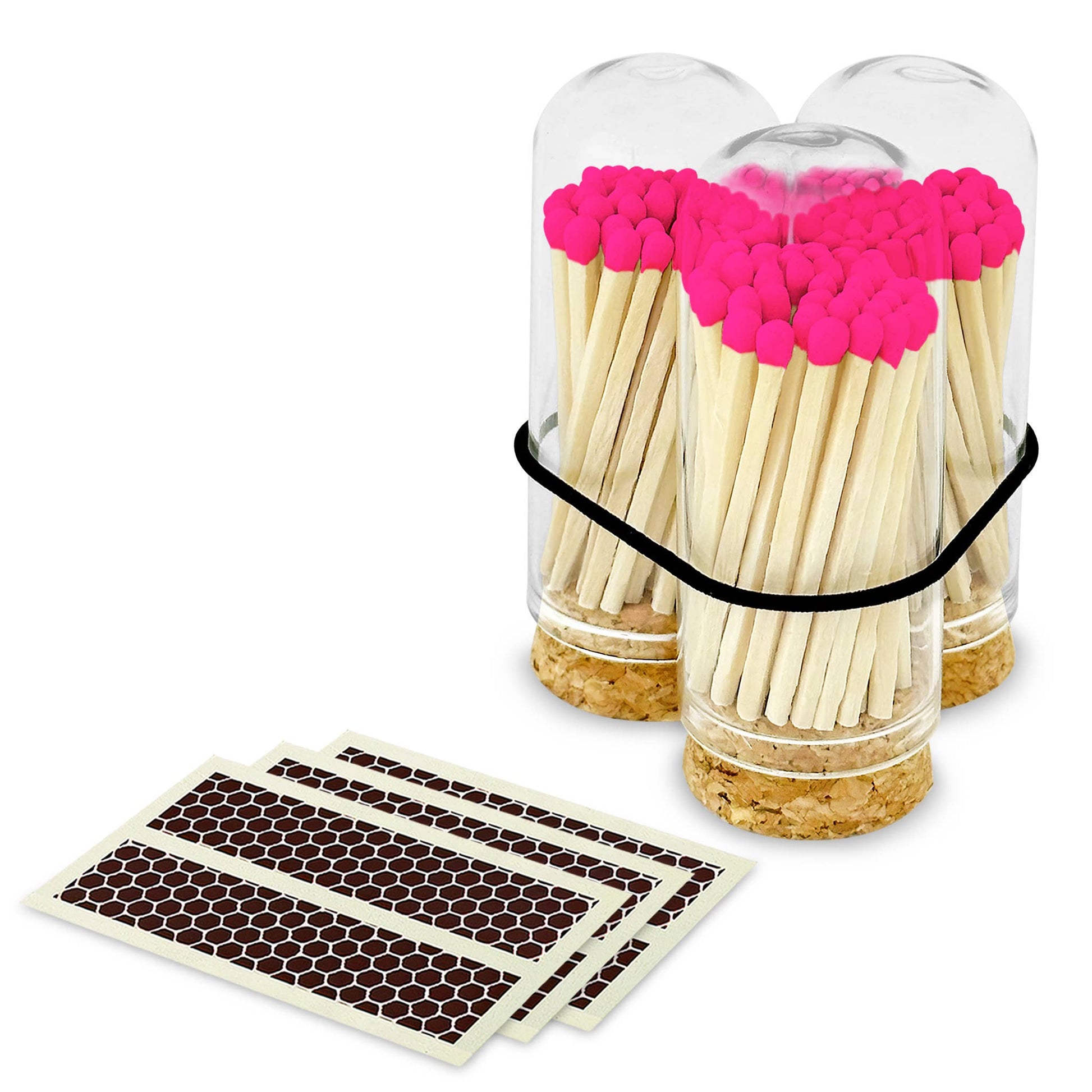 2" Matches + Mini Cloche - Colors of Your Choice + Strikers: Light Pink