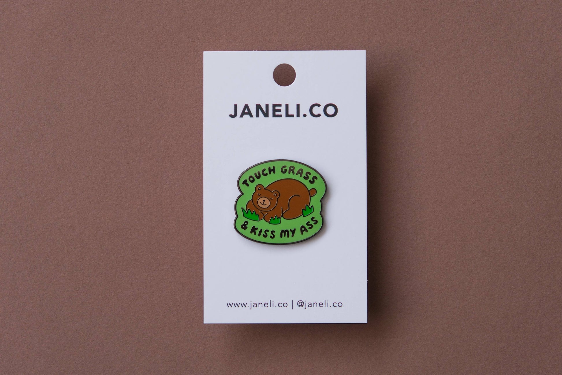 Touch Grass and Kiss My Ass Pin