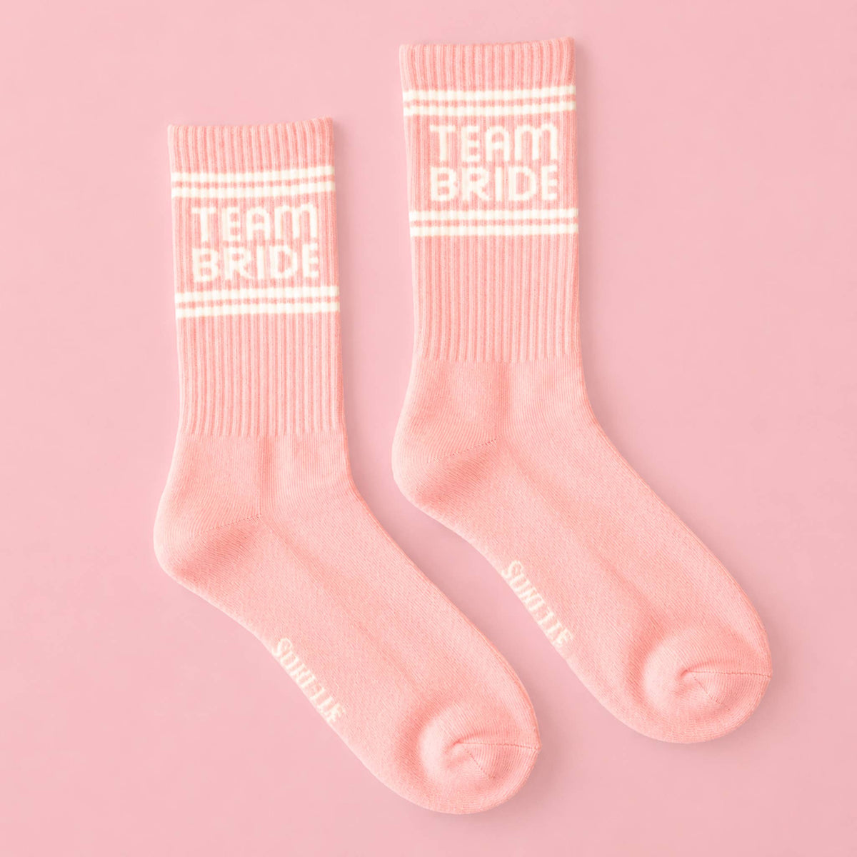 Team Bride Striped Crew Sock