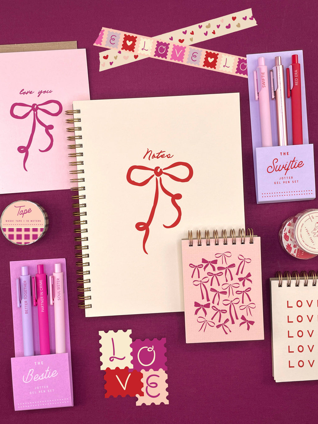 Notes Bow Journal: Lined Notebook