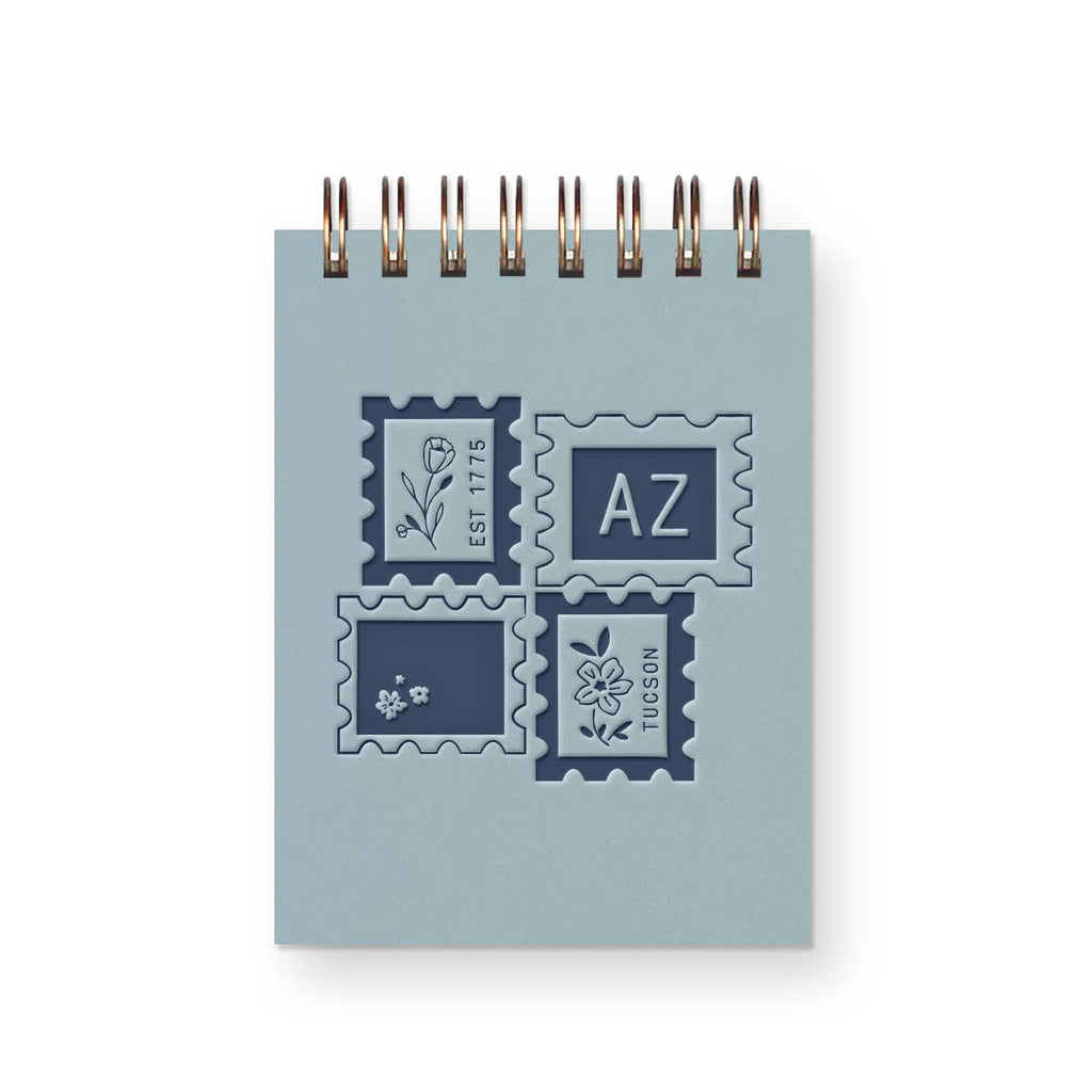 Custom City Stamp Mini Jotter Notebook: Heirloom Cover