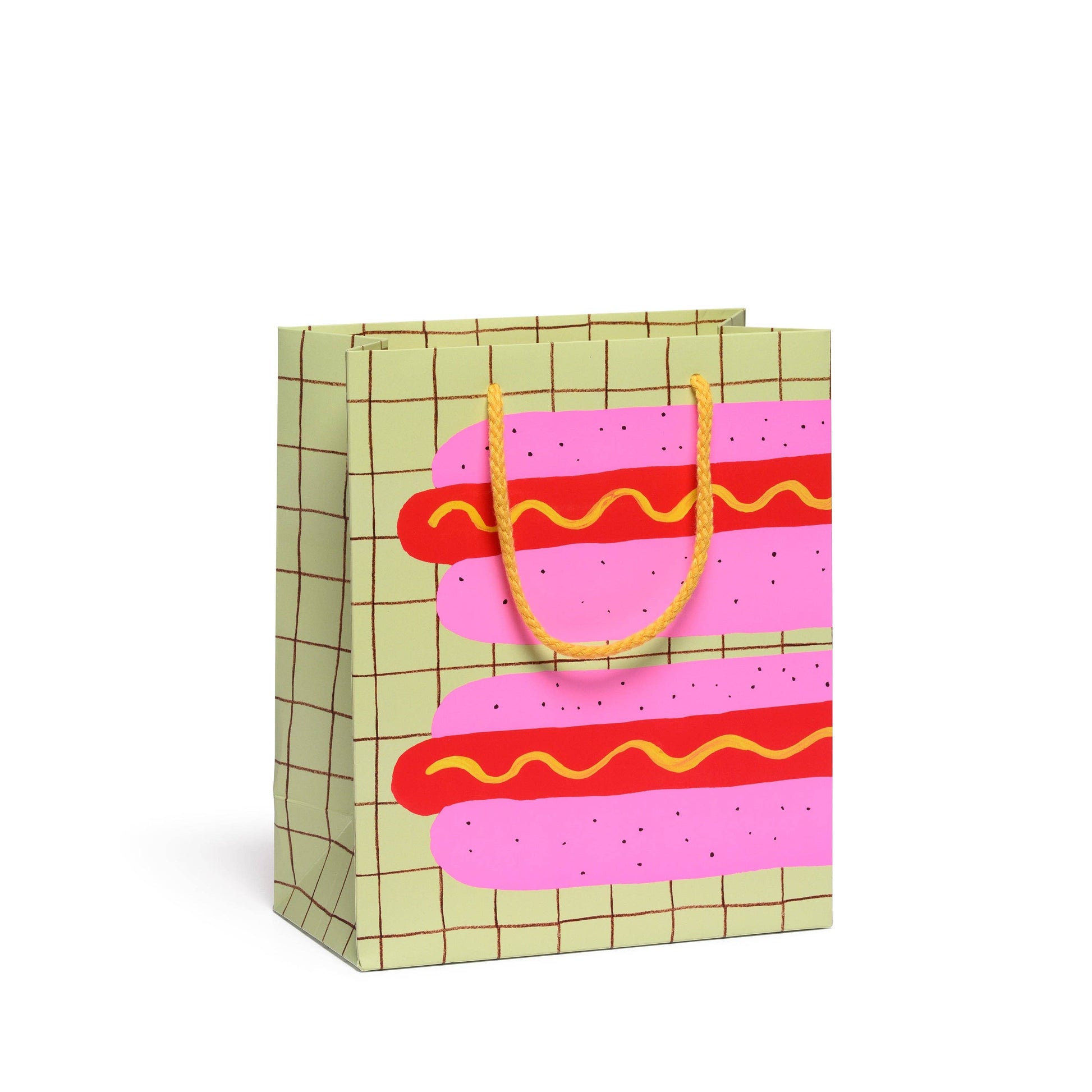 Neon Hot Dog medium gift bag: Medium