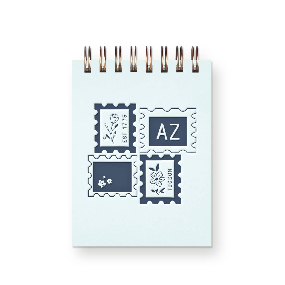 Custom City Stamp Mini Jotter Notebook: Heirloom Cover