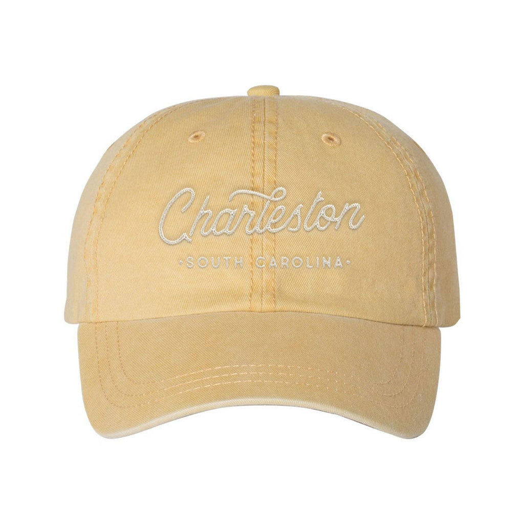 Custom City Script Baseball Hat: Peppercorn