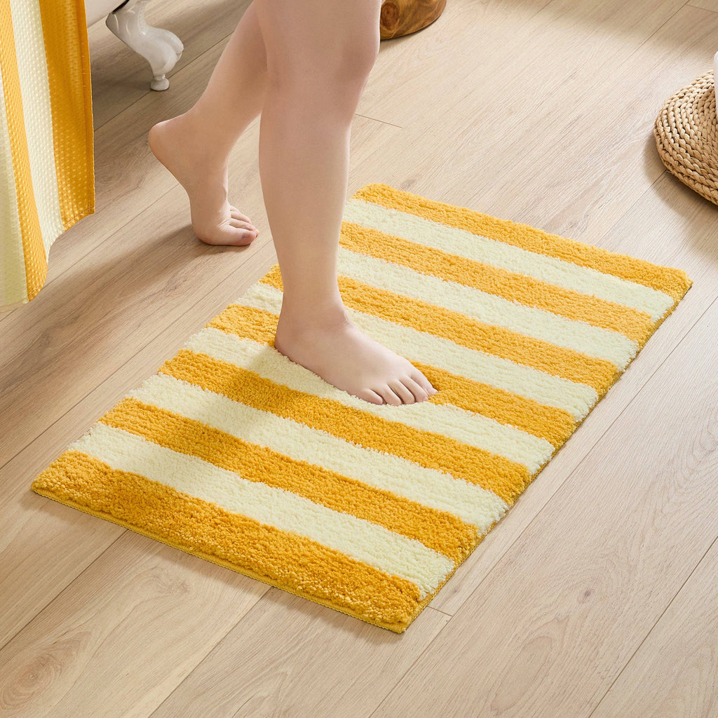 Flamingo Bath Mat (Yellow): 20x32 inch