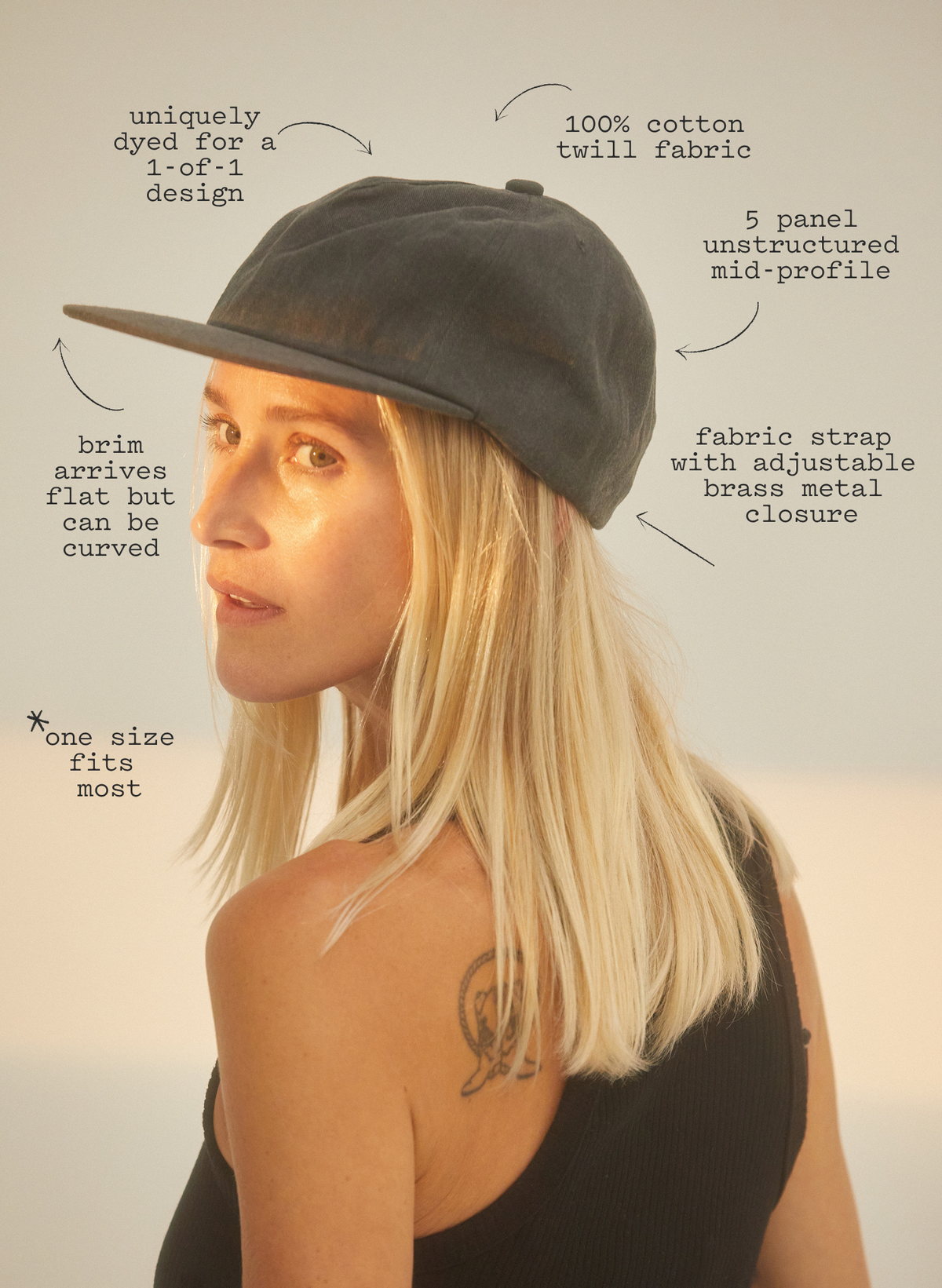 Washed Cotton Field Trip Hat™: Purple Sky