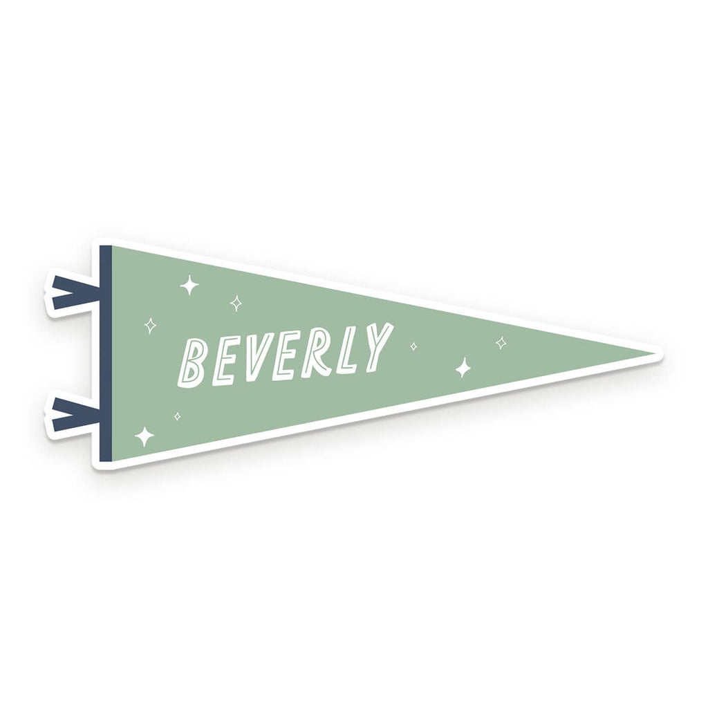 Custom City Pennant Sticker: Heirloom