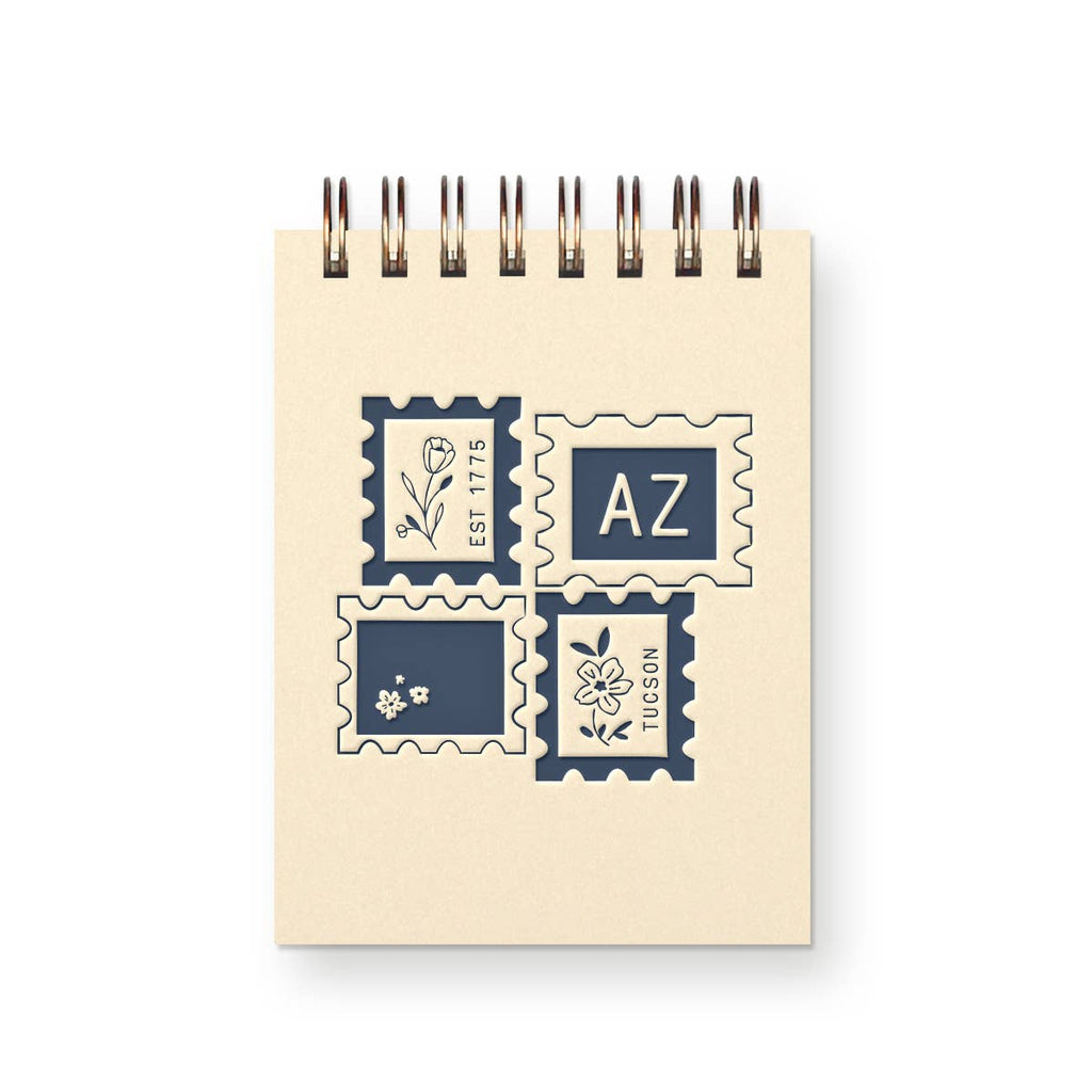Custom City Stamp Mini Jotter Notebook: Heirloom Cover