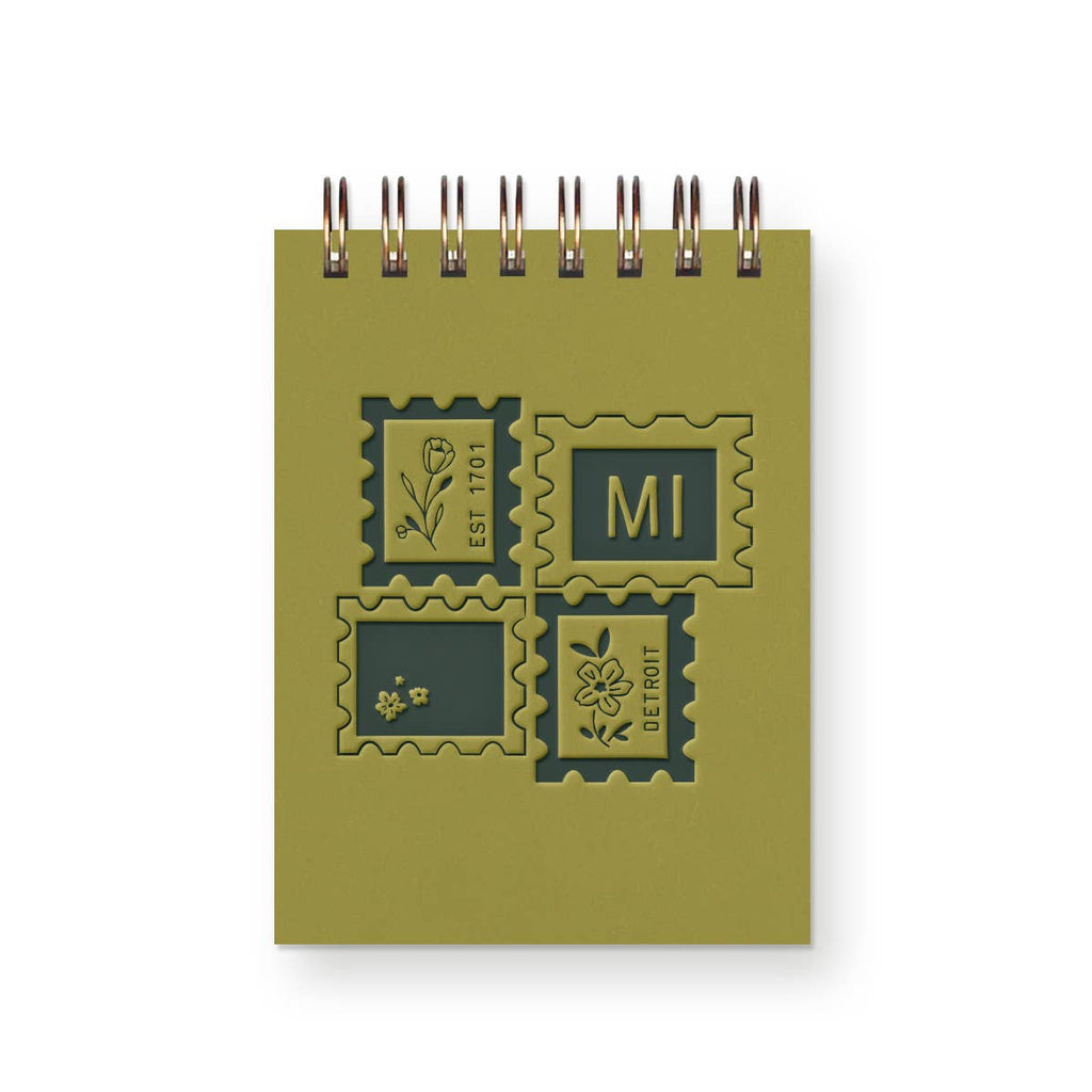 Custom City Stamp Mini Jotter Notebook: Heirloom Cover