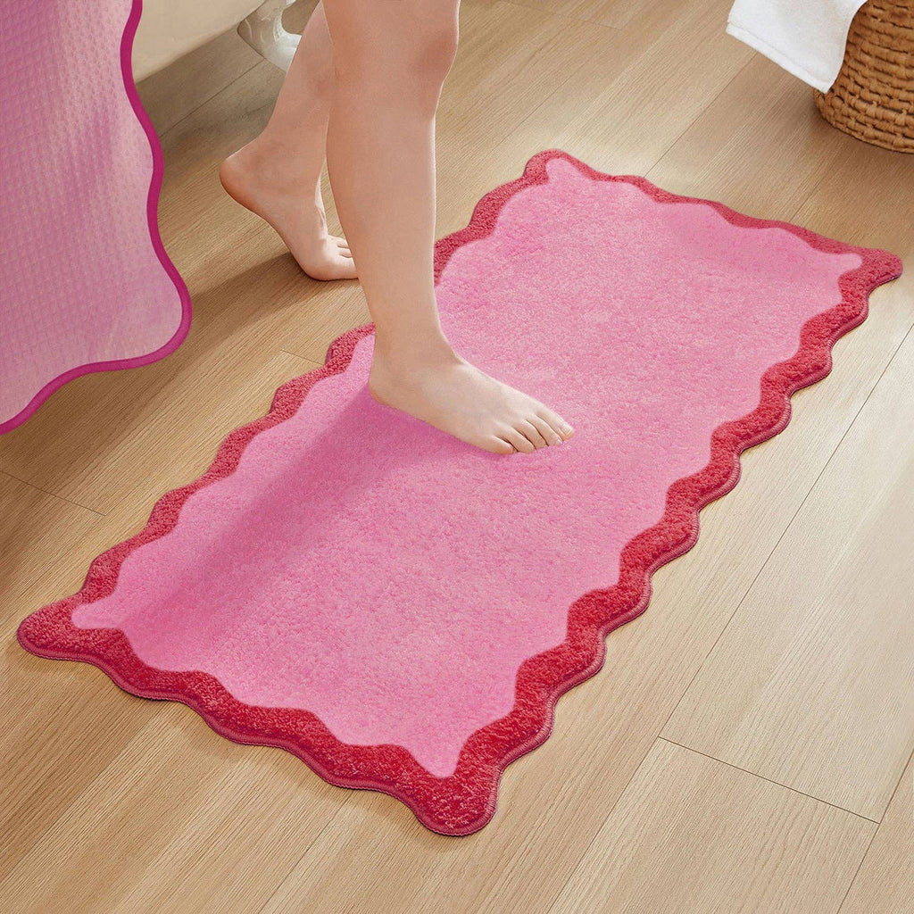 Nereida Bath Mat (Hot Pink): 20x32 inch