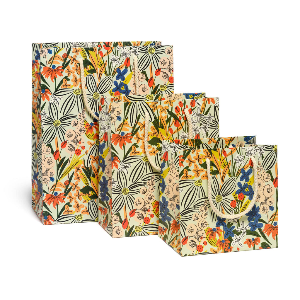 Striped Florals gift bags: Small