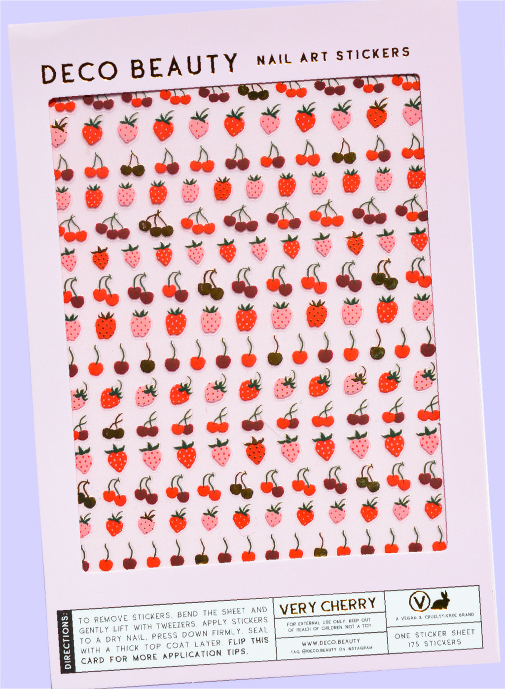 Nail Art Stickers - VERY CHERRY