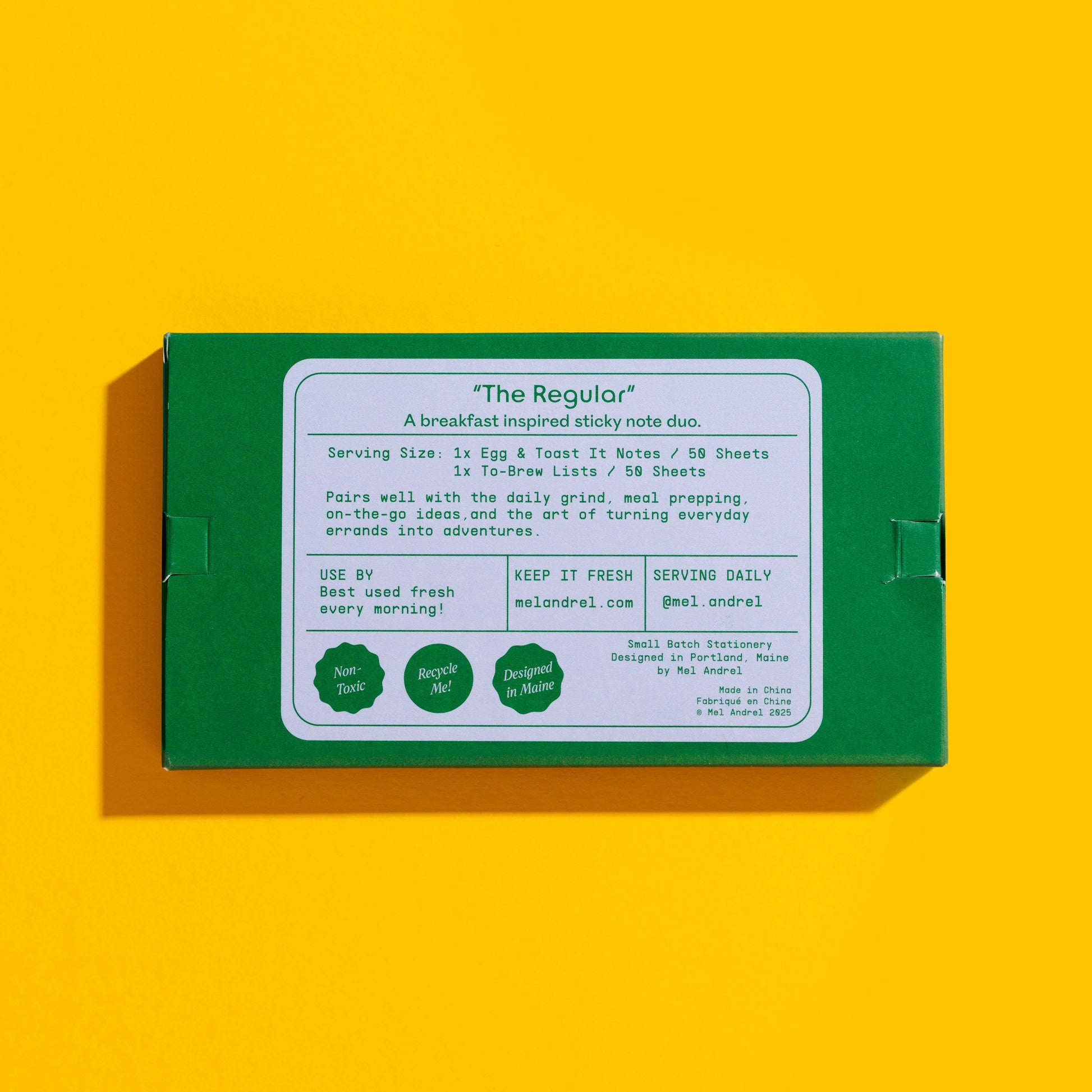 The Regular Sticky Note 2 pk