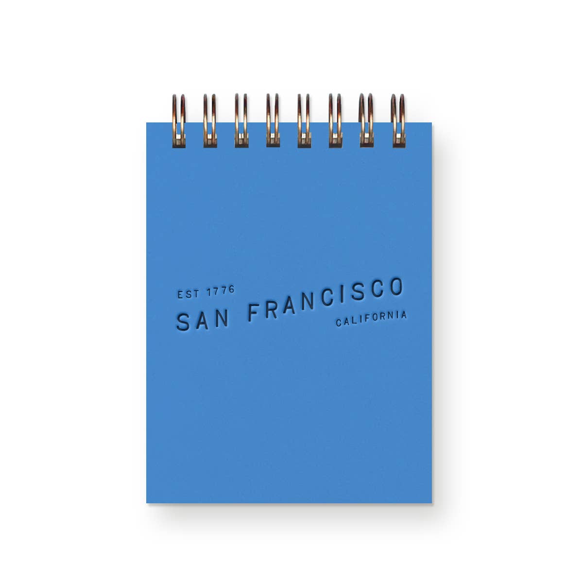 Custom City Wave Mini Jotter Notebook: Chartreuse Cover : Deep Blue Ink
