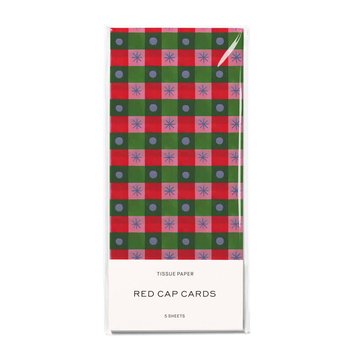 Holiday Checker tissue paper: 5 Sheets