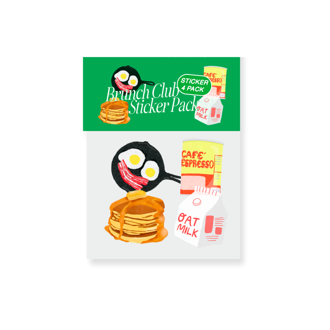 Brunch Club Sticker 4-Pack
