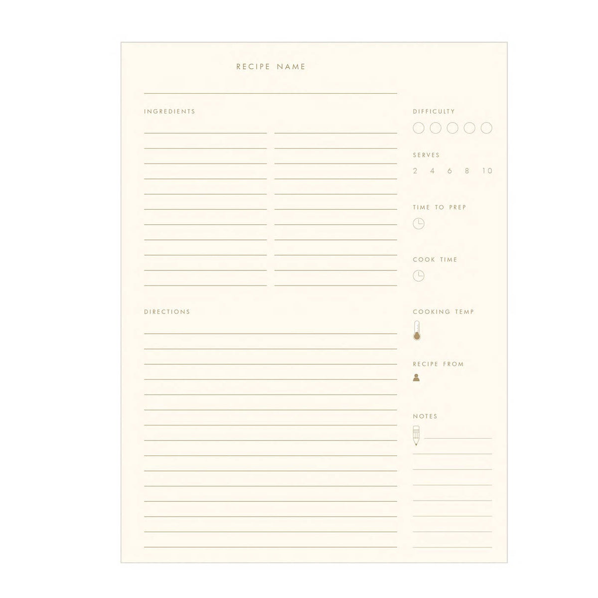 Fruit Grid Recipe Book