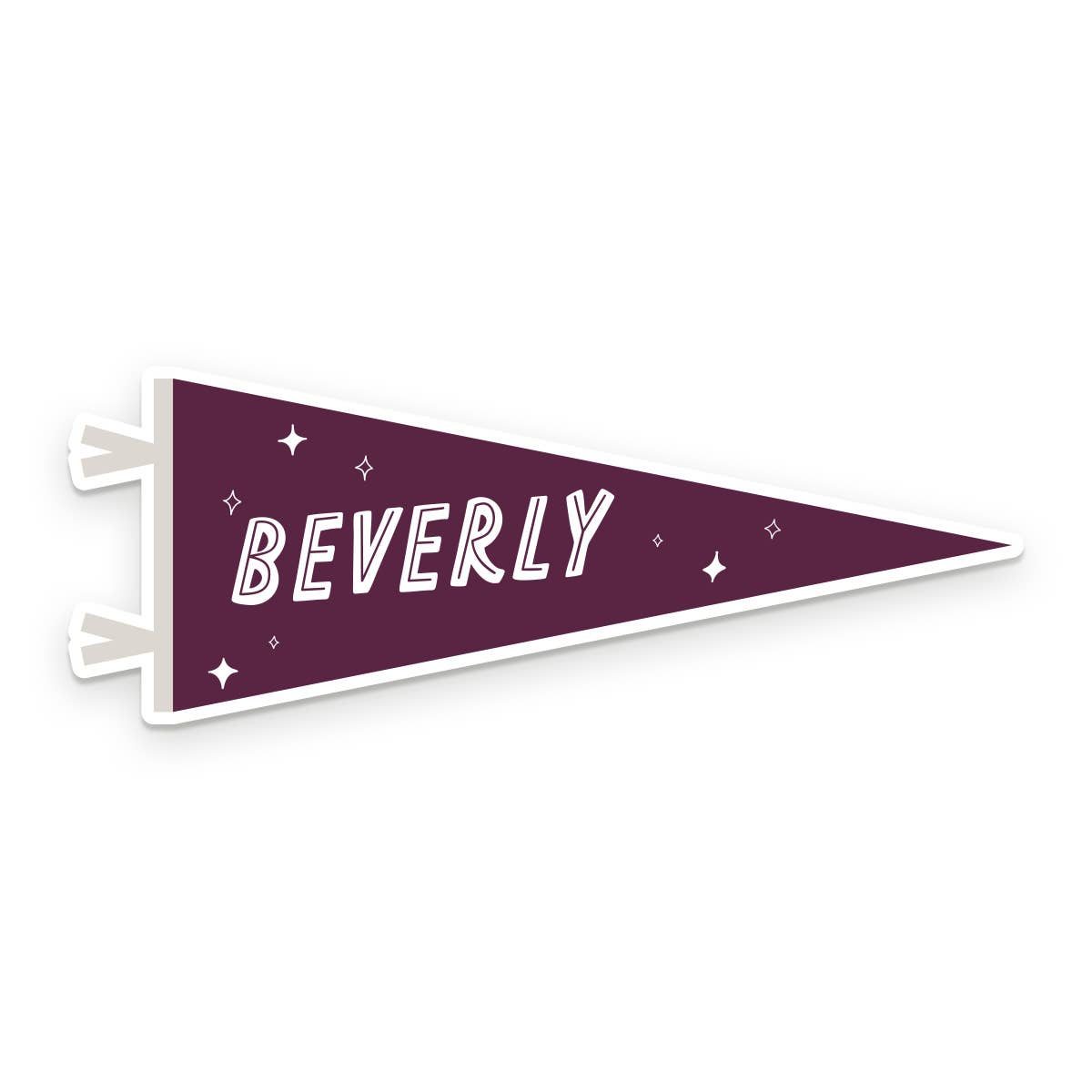 Custom City Pennant Sticker: Heirloom