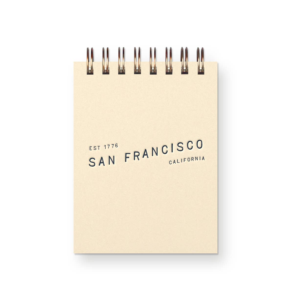 Custom City Wave Mini Jotter Notebook: Chartreuse Cover : Deep Blue Ink