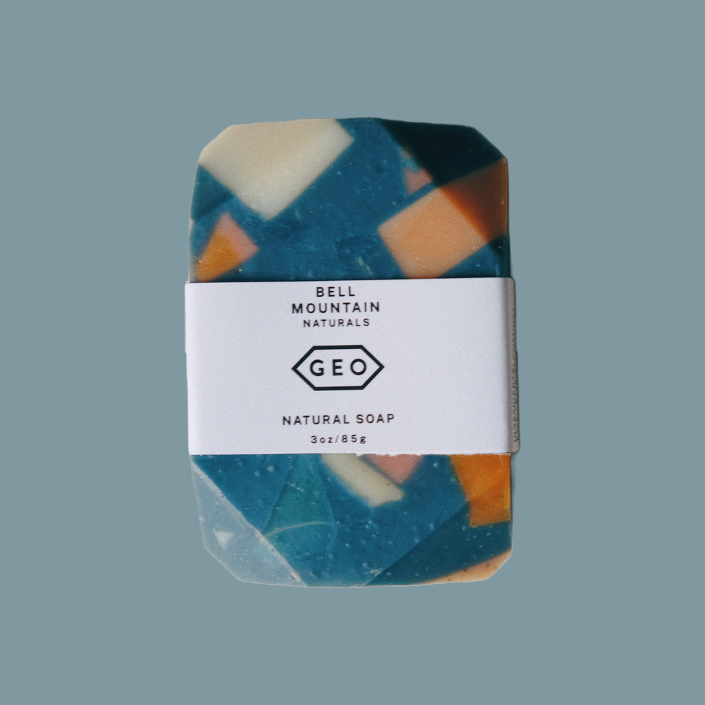 Terrazzo Gem bar soap. Full size.: Indigo (lemongrass & Lavender)