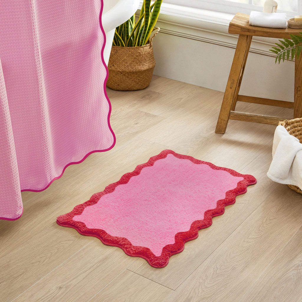 Nereida Bath Mat (Hot Pink): 20x32 inch