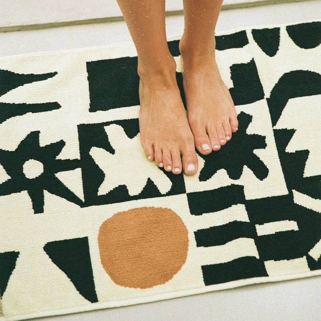 Upton Bath Mat - Black | Upton x Slowtide