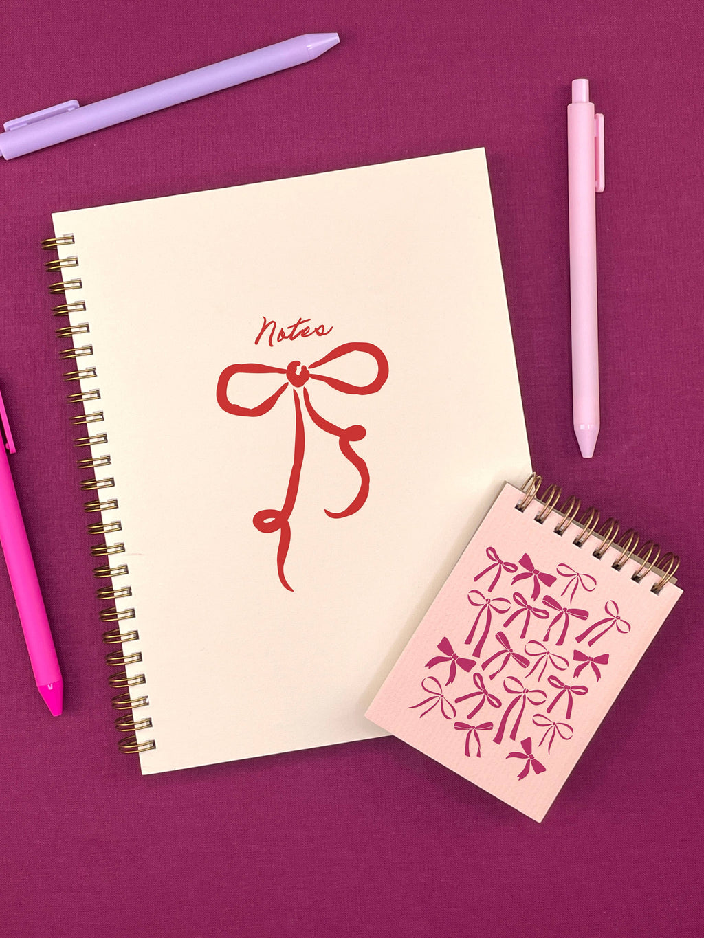 Notes Bow Journal: Lined Notebook