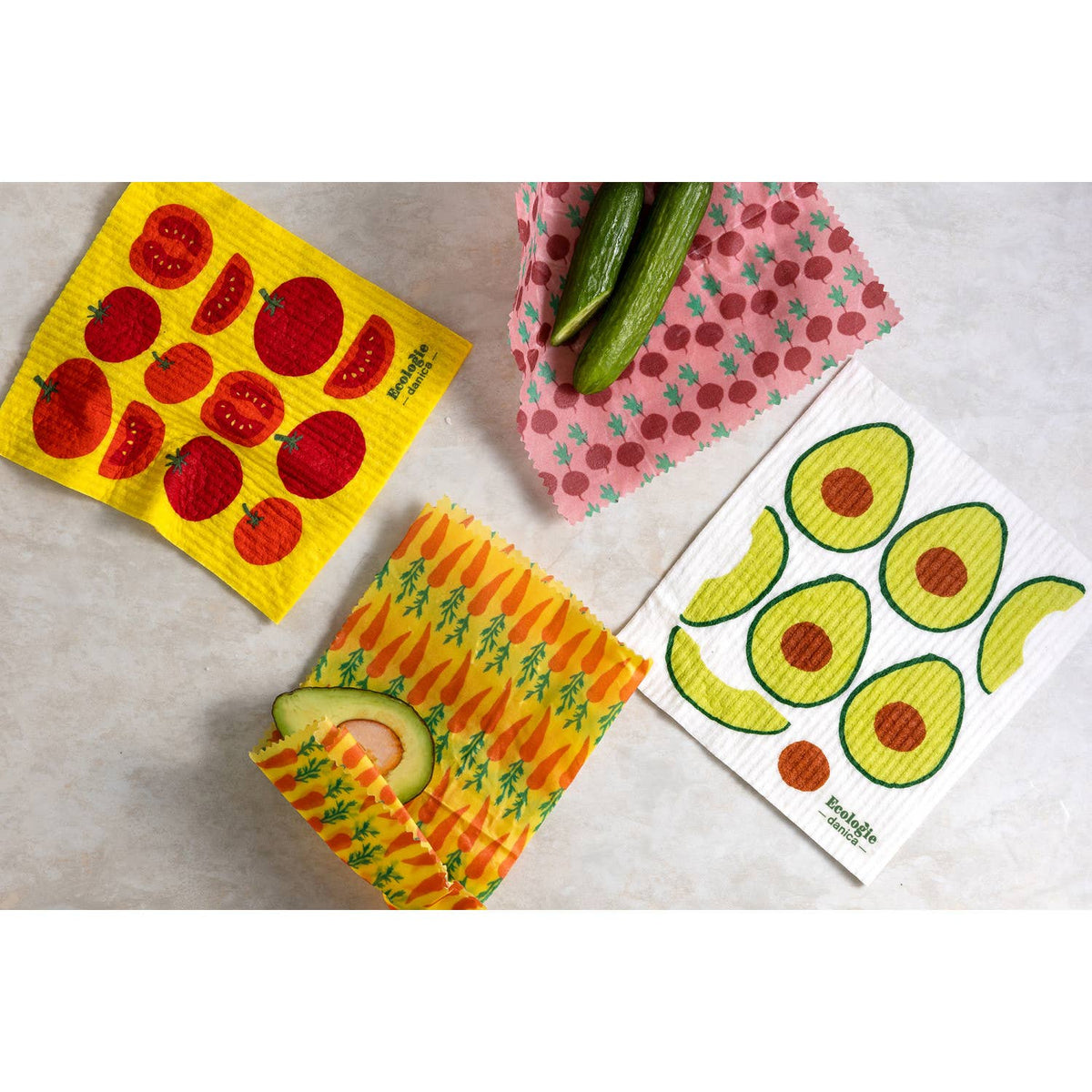 Tomatoes Swedish Dishcloth