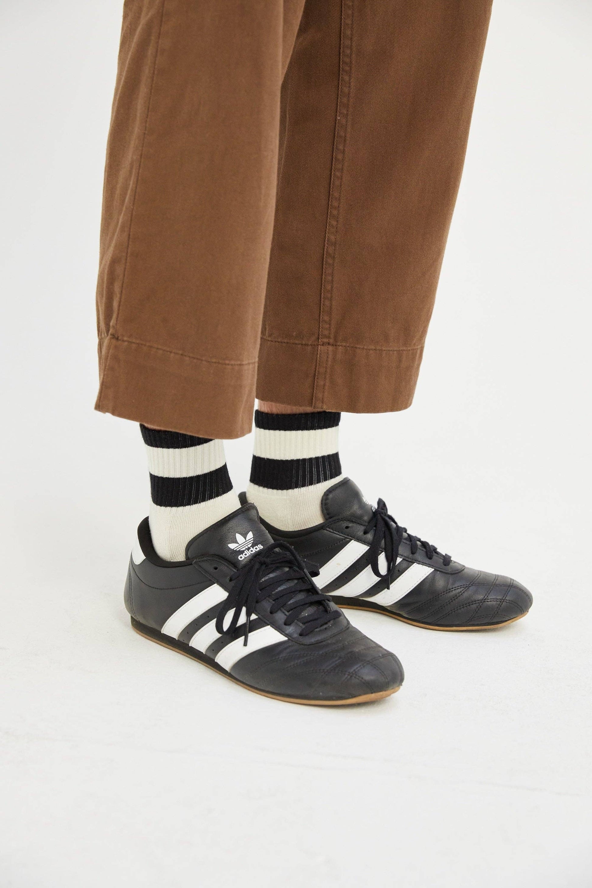 Womens Striped Quarter Socks: Slate Blue / Womens