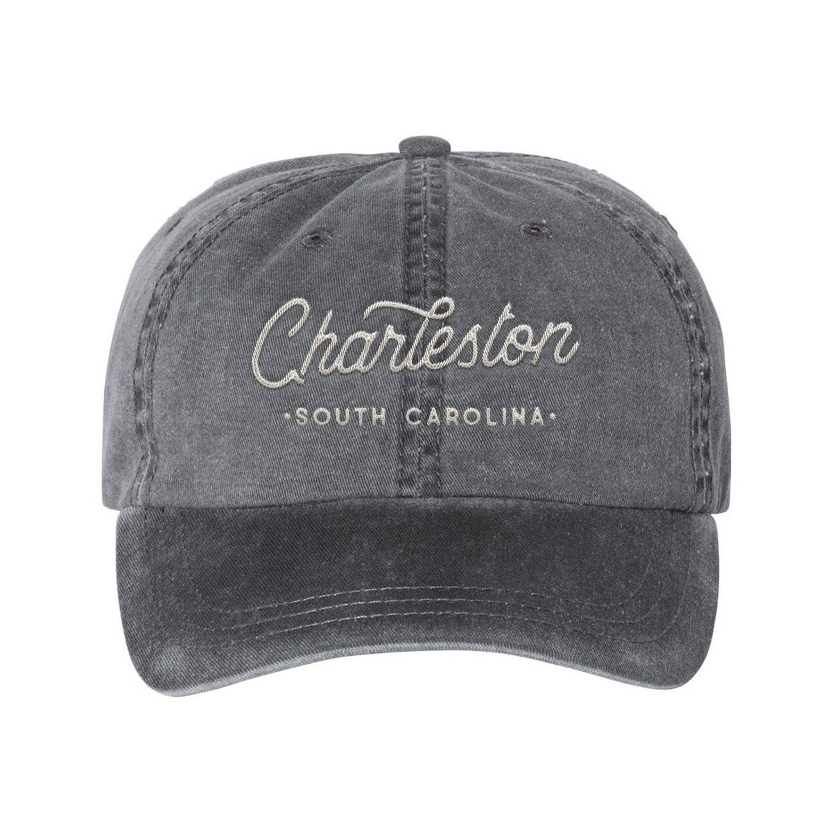Custom City Script Baseball Hat: Peppercorn