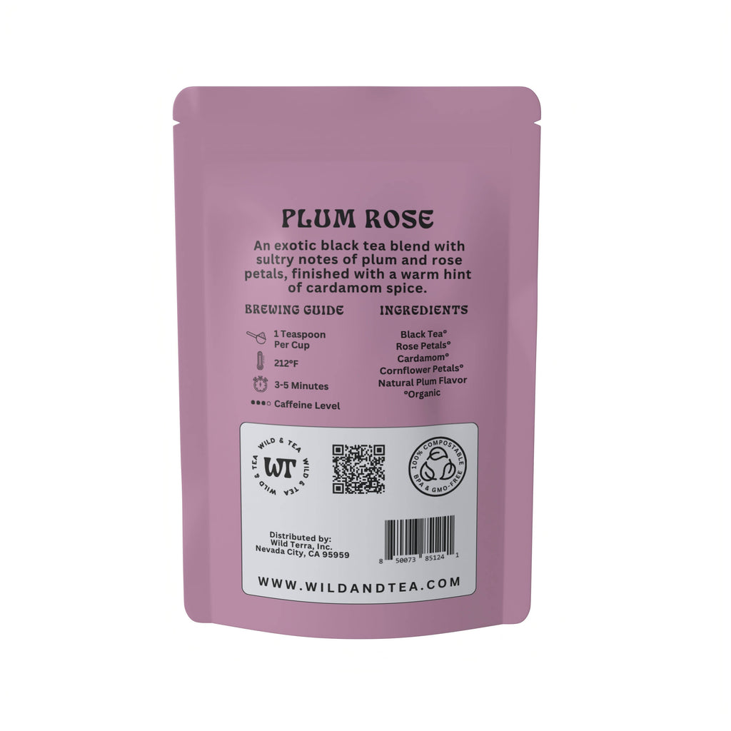 Plum Rose Black Tea: 2.5oz