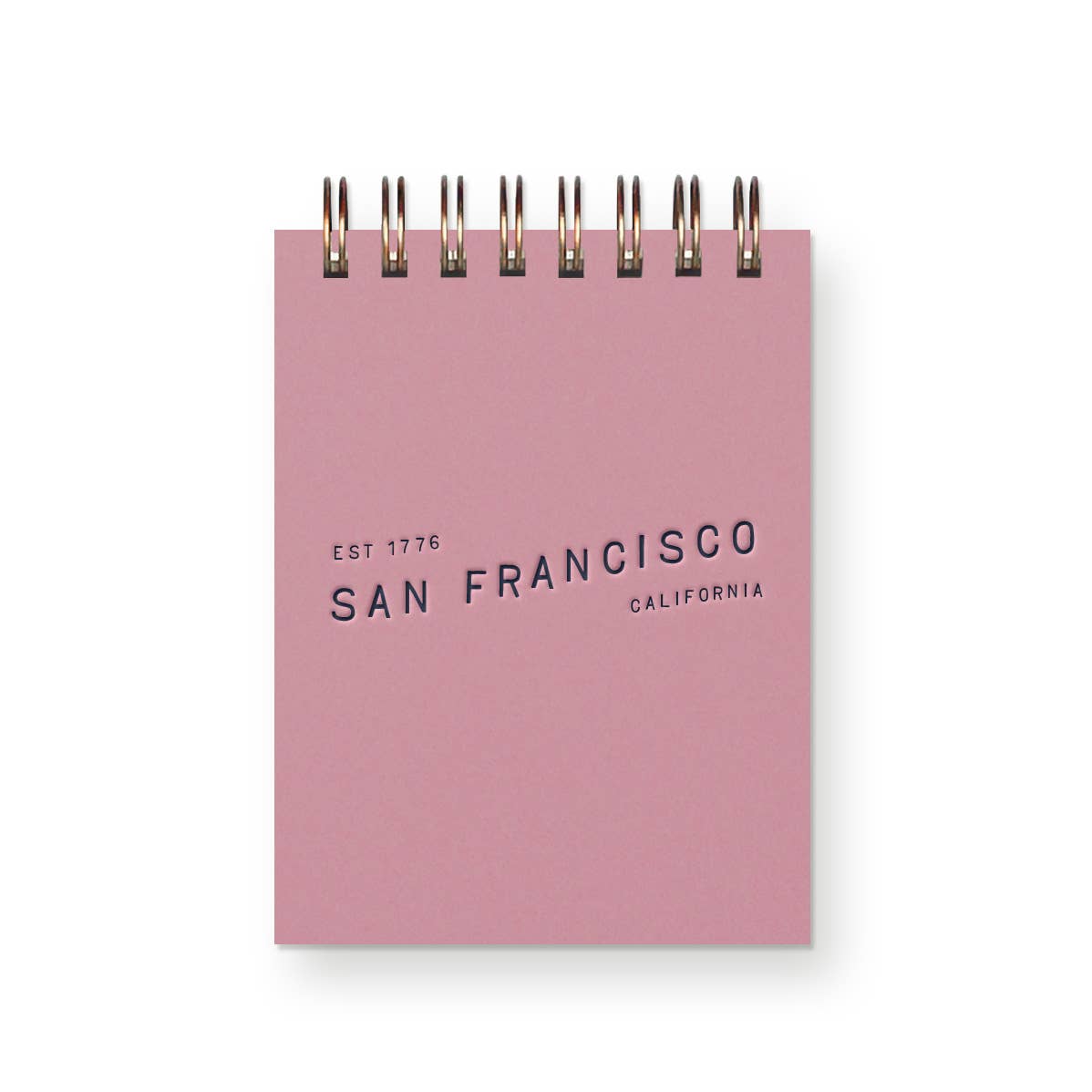 Custom City Wave Mini Jotter Notebook: Chartreuse Cover : Deep Blue Ink
