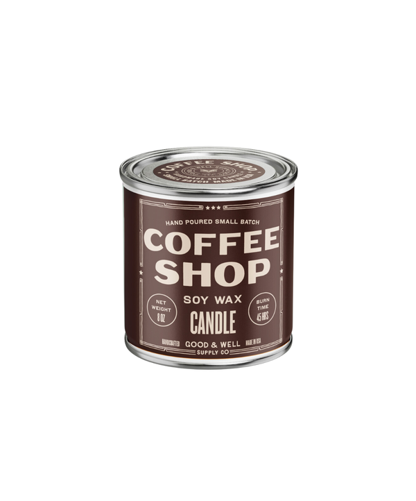 Coffee Shop Soy Candle : 1/2 Pint / Cotton Wick