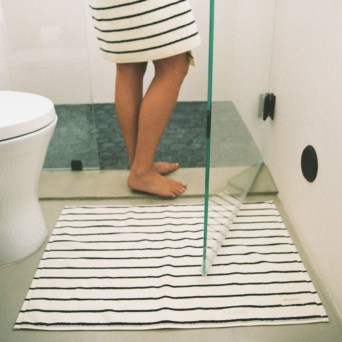 Koko Plush Bath Mat - Cream