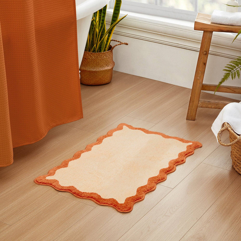 Nereida Bath Mat (Orange): 20x32 inch