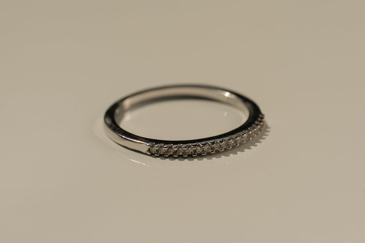 Zevo Diamond Pattern Zeva Ring, 9 – Shop Bloom PVD