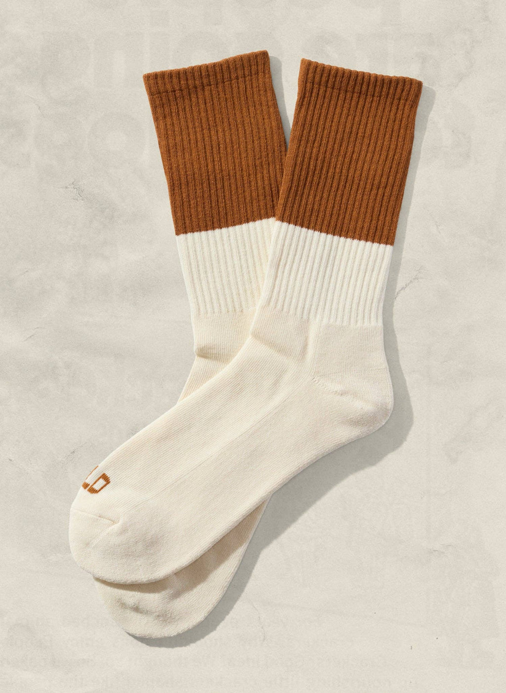 Color Block Crew Socks: Cactus