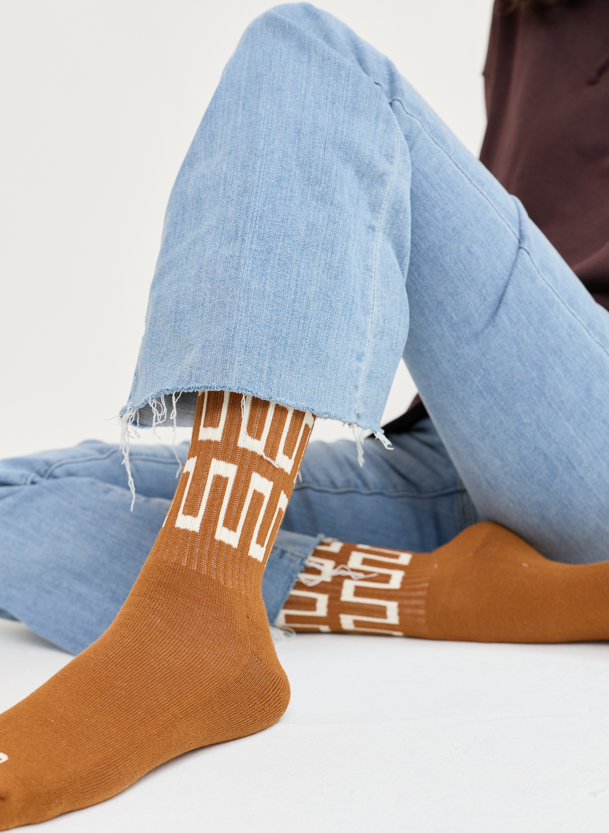 Slacker Crew Socks: Cactus