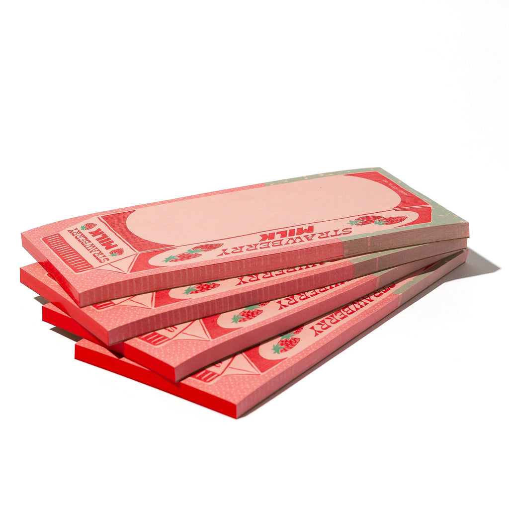 Strawberry Milk - Risograph Notepad