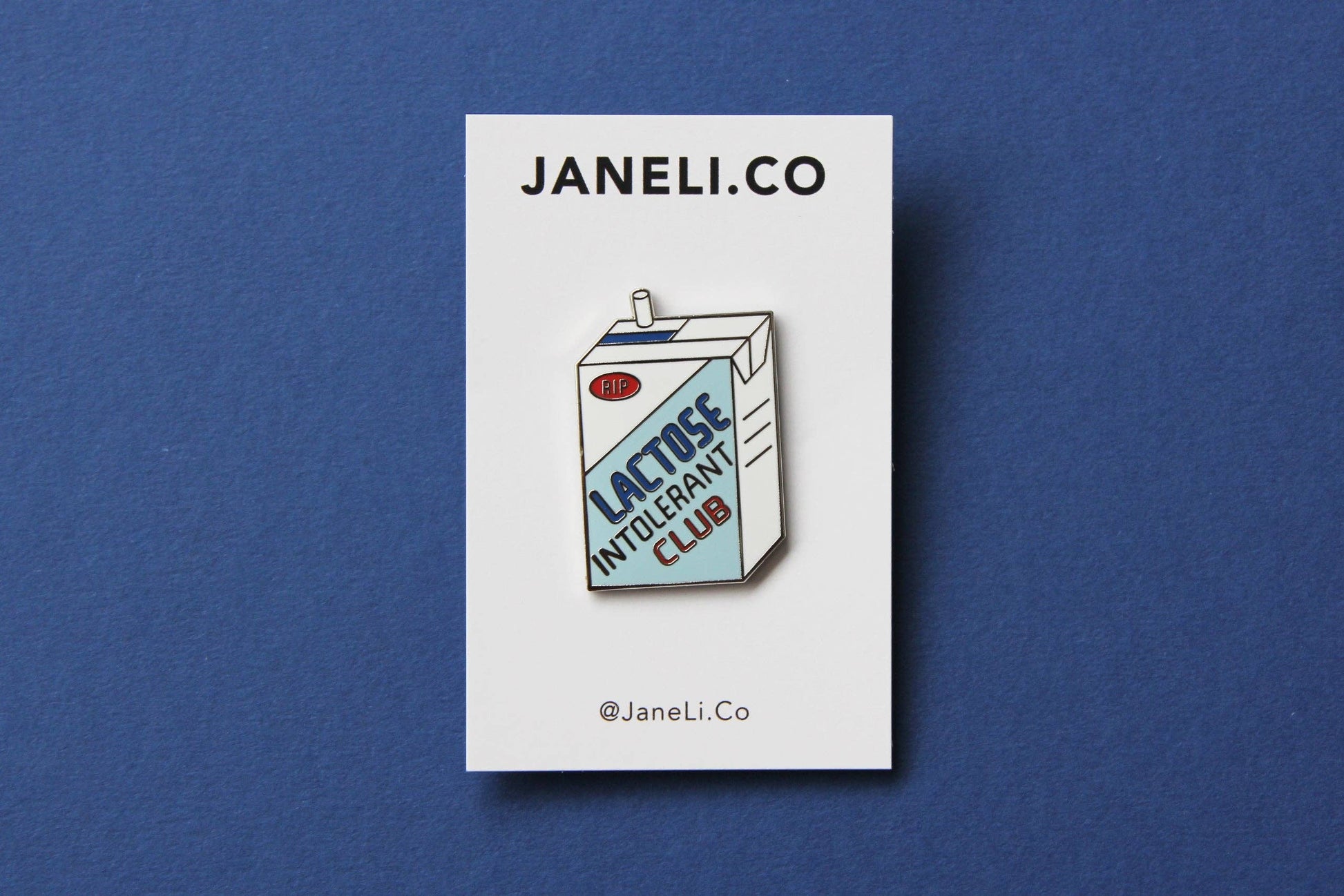 Lactose Intolerant Club Enamel Pin
