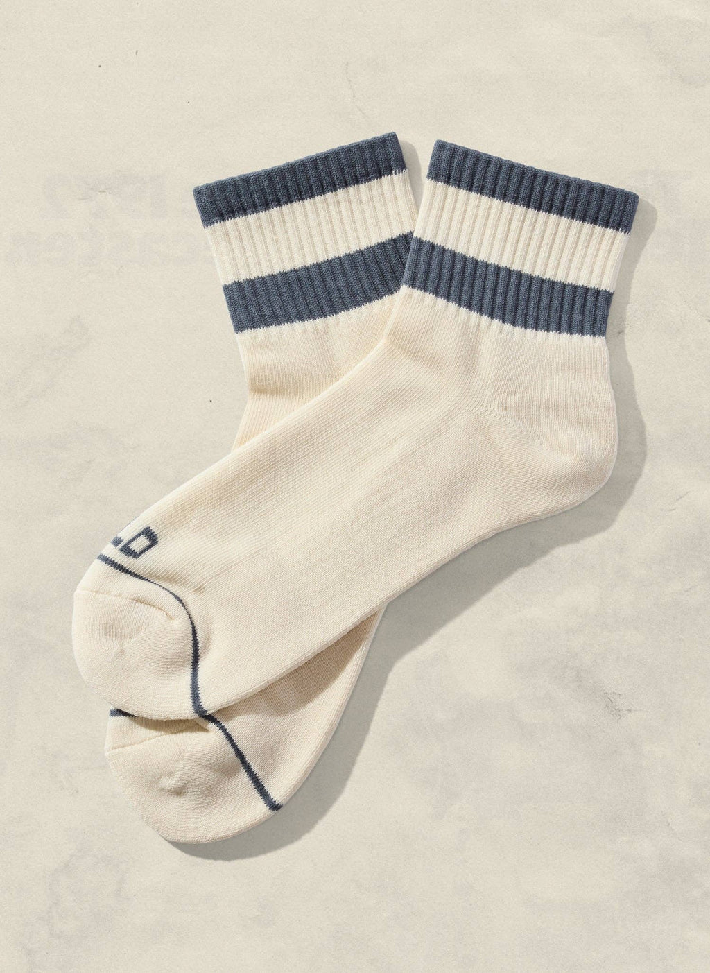 Womens Striped Quarter Socks: Rust / Womens