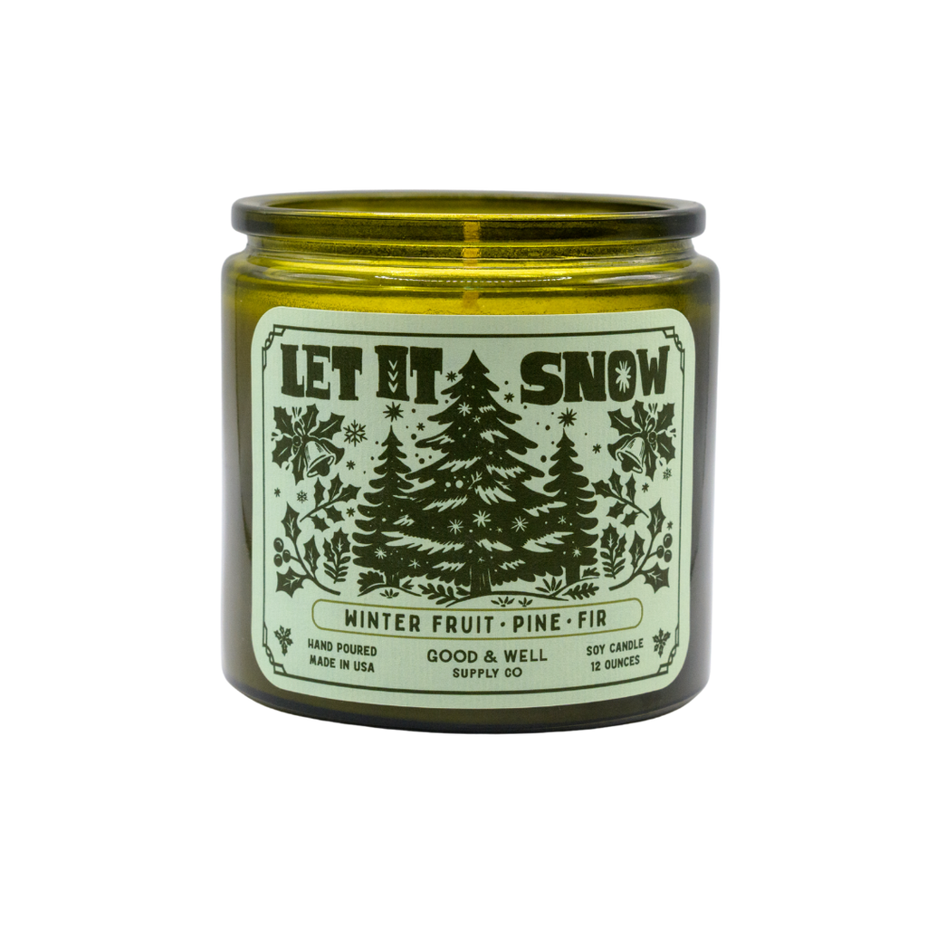 Let It Snow Holiday Soy Candle - Merry & Bright Collection