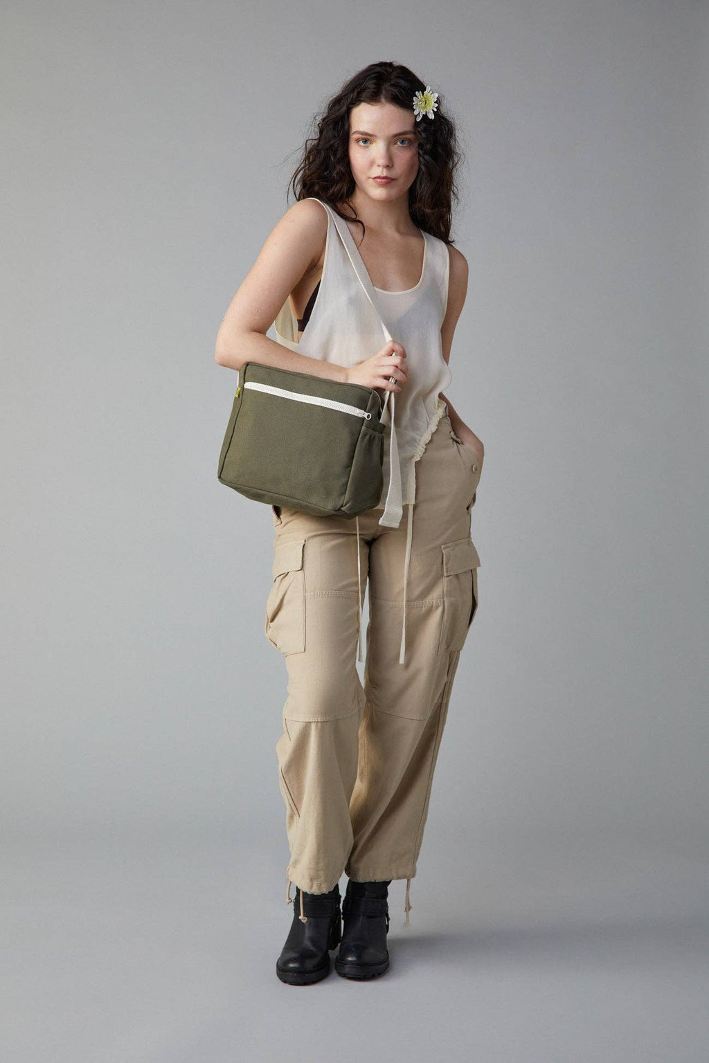 Crossbody - Dark Olive