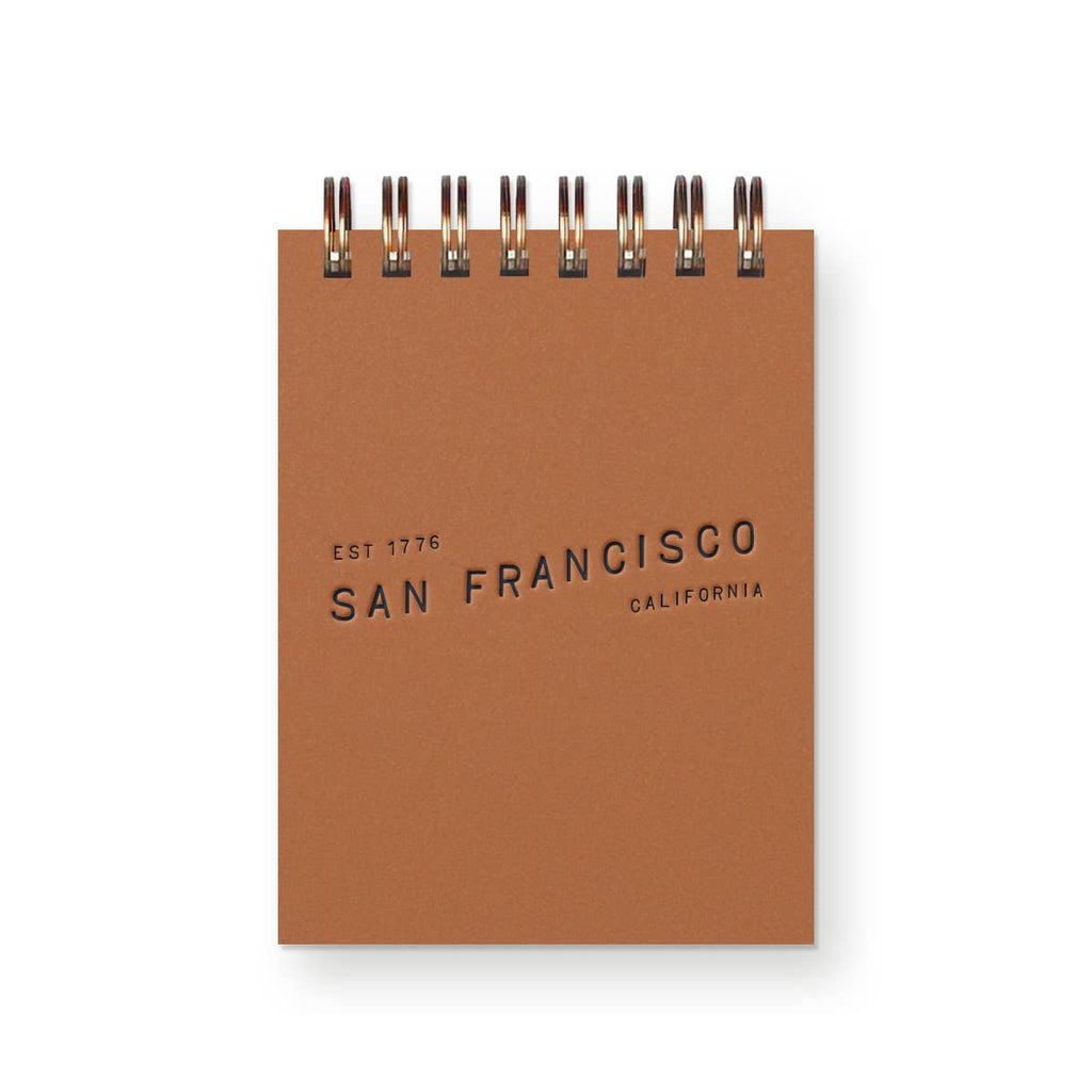 Custom City Wave Mini Jotter Notebook: Chartreuse Cover : Deep Blue Ink