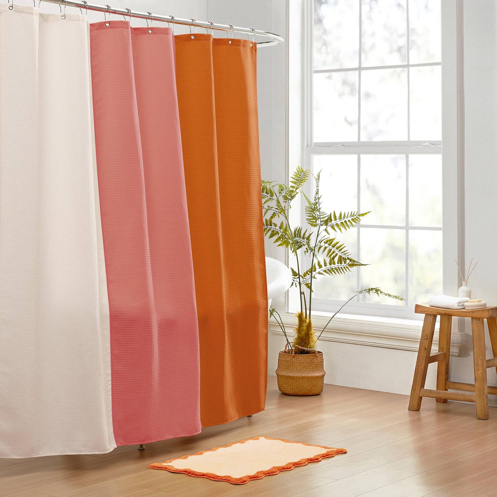 Nereida Bath Mat (Orange): 20x32 inch