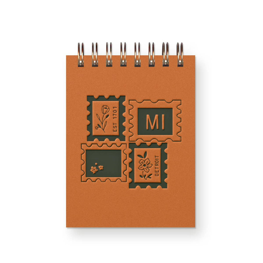 Custom City Stamp Mini Jotter Notebook: Heirloom Cover