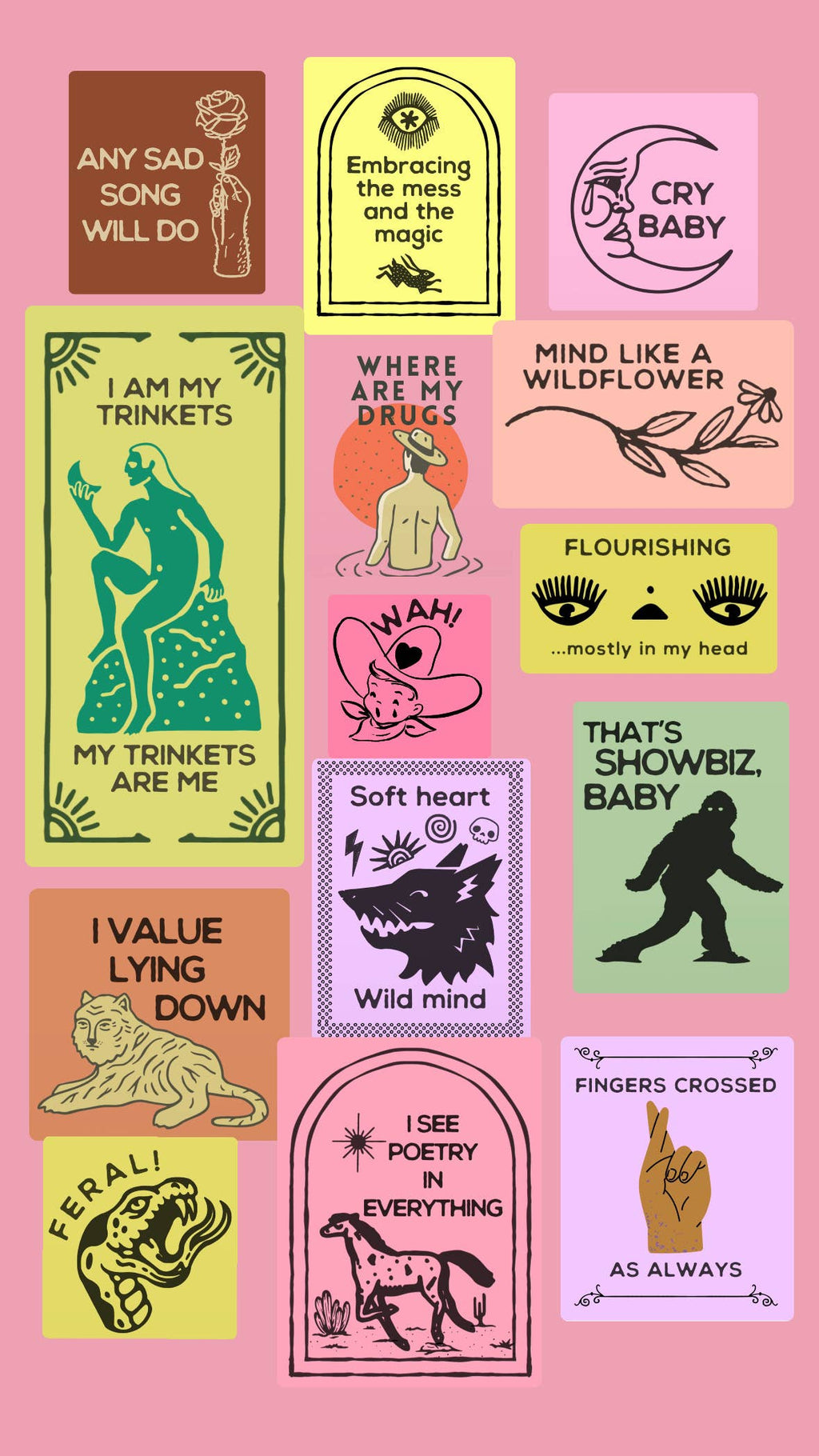 I Am My Trinkets Vinyl Sticker