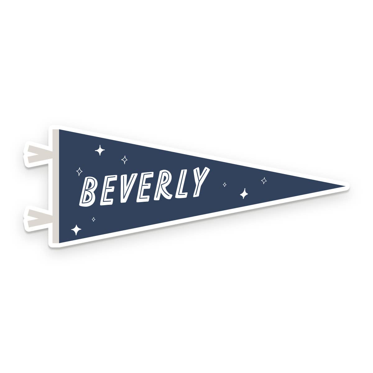 Custom City Pennant Sticker: Heirloom